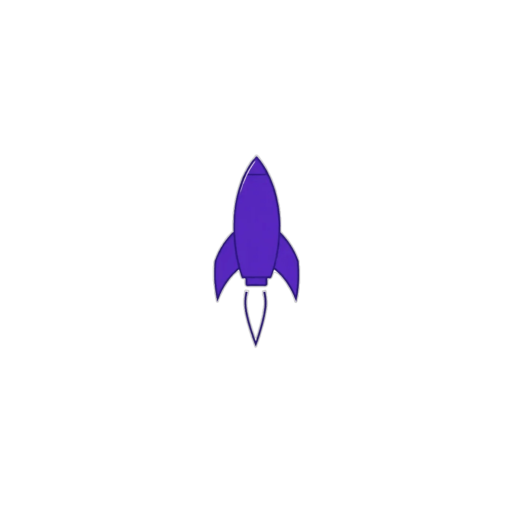 Icon of a rocket representing the 1 Gig speed plan